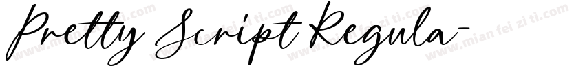 Pretty Script Regula字体转换